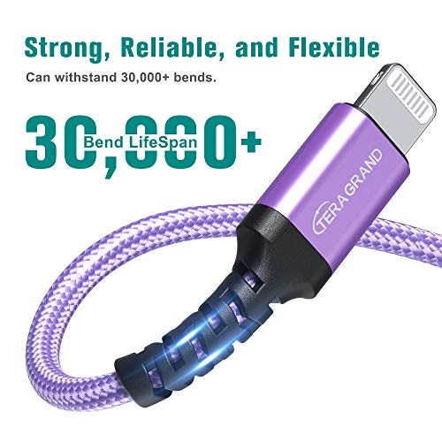Câble Lightning Tera Grand violet de 1,2m pour iPhone - 3