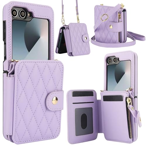 Coque Galaxy Z Flip 5 avec bandoulière et porte-cartes pour homme actif