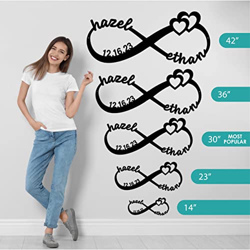 Custom Infinity Sign | Personalized Wedding Gift | Couples Gift For Her | Wedding Date Sign | Engagement Gift | Anniversary Gift | Bridal Shower Gift | Custom Metal Signs | First Names Sign #TOP1