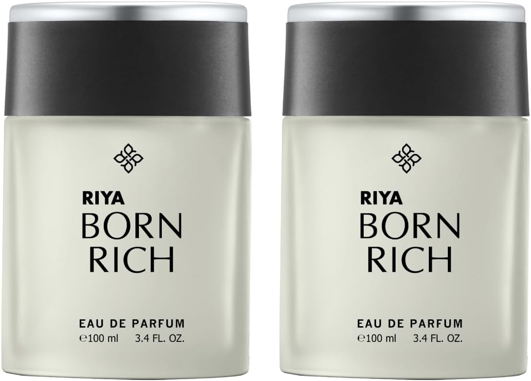 BORN RICH | Perfume for Men | Eau De Parfum with Long Lasting Fragrance | Citrus Woody Scent | Luxurious Vogue Scent | Mild Fragrance - Pack of 2 (100 ml Each)