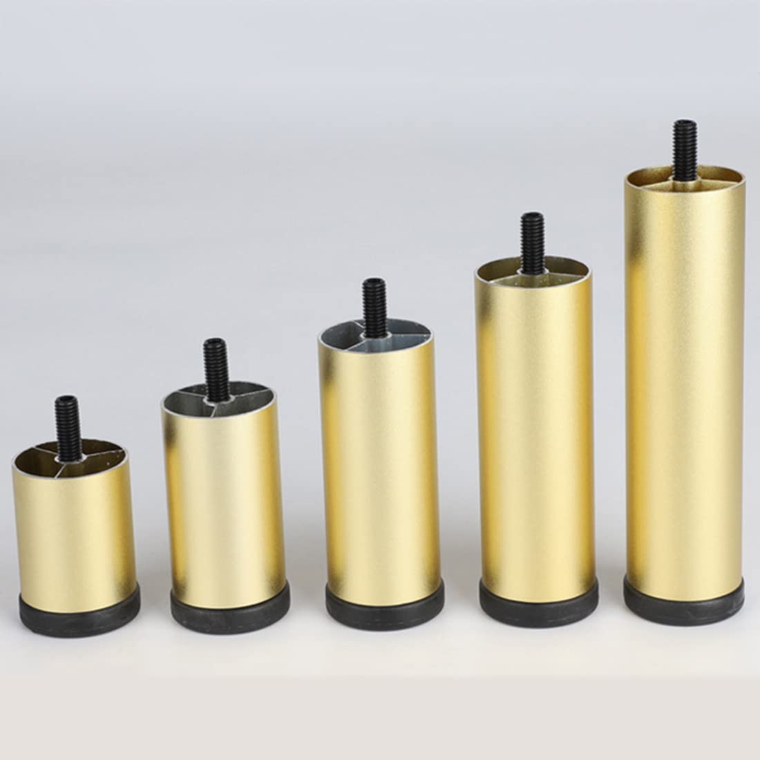 Meubelpoten goud, meubelpoten verstelbaar, 6-30 cm