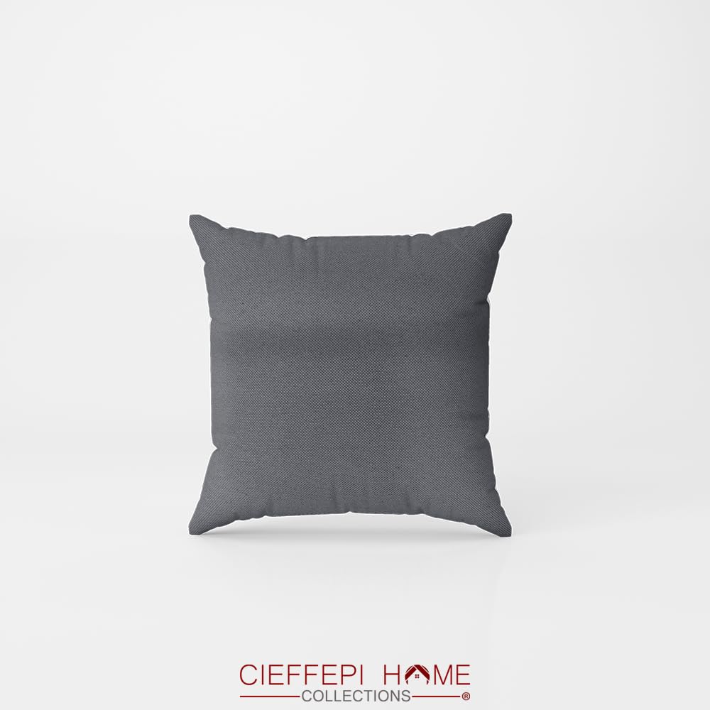 Cieffepi Home Collections Tolosa Cuscino Arredo Impermeabile 50 x 50 cm Grigio