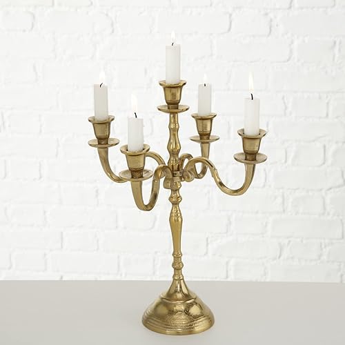 Vista 3 de Lámpara de araña 5 Flammes Victoria Doré 15.7 inch