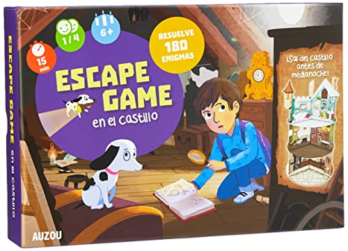 Auzou - Escape Game: Castle Foot, Multicoloured (XOU-3894064), 50 cm x 50 cm x 28 cm