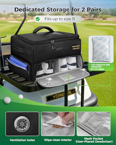 YOREPEK Golf Organizer with Insulated Pouch