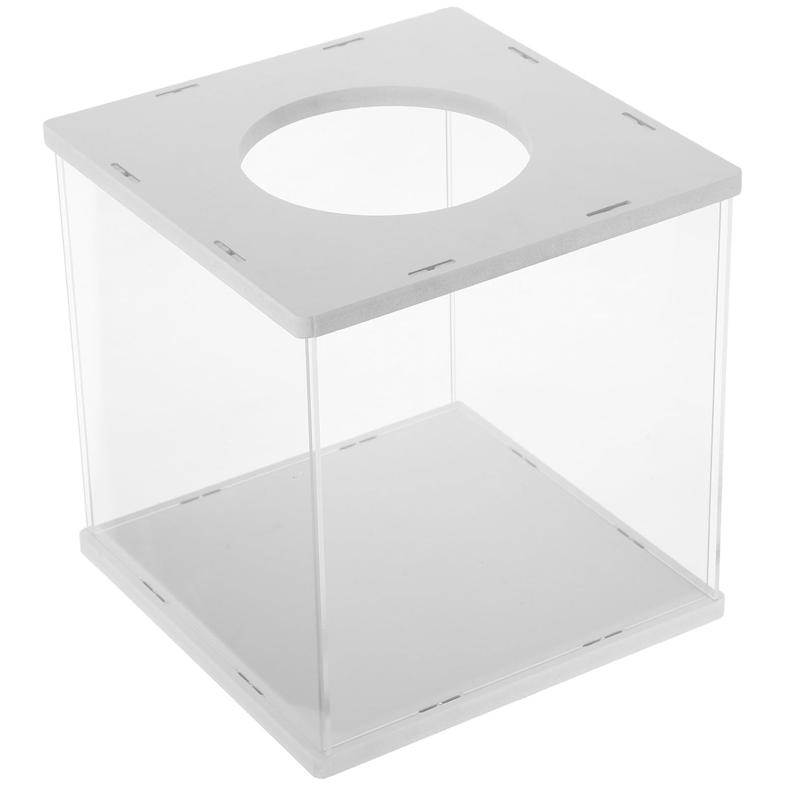 Boîte de tombola en acrylique anti-triche transparente pour tirage au sort