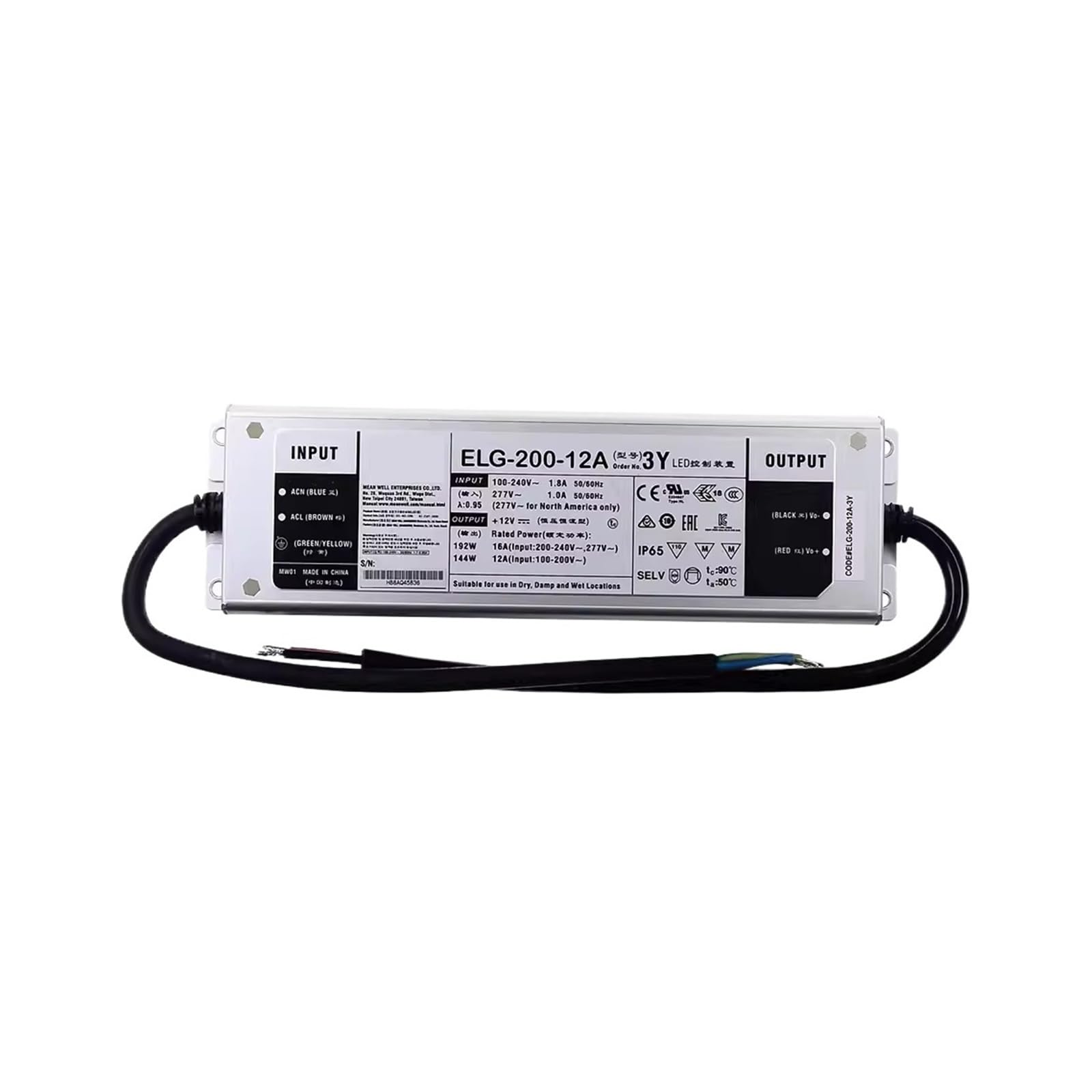 BALYDLUL ELG-200 ELG-200-12-3Y ELG-200-36DA-3Y LED switching power supply ELG-200(ELG-200-12-3Y)