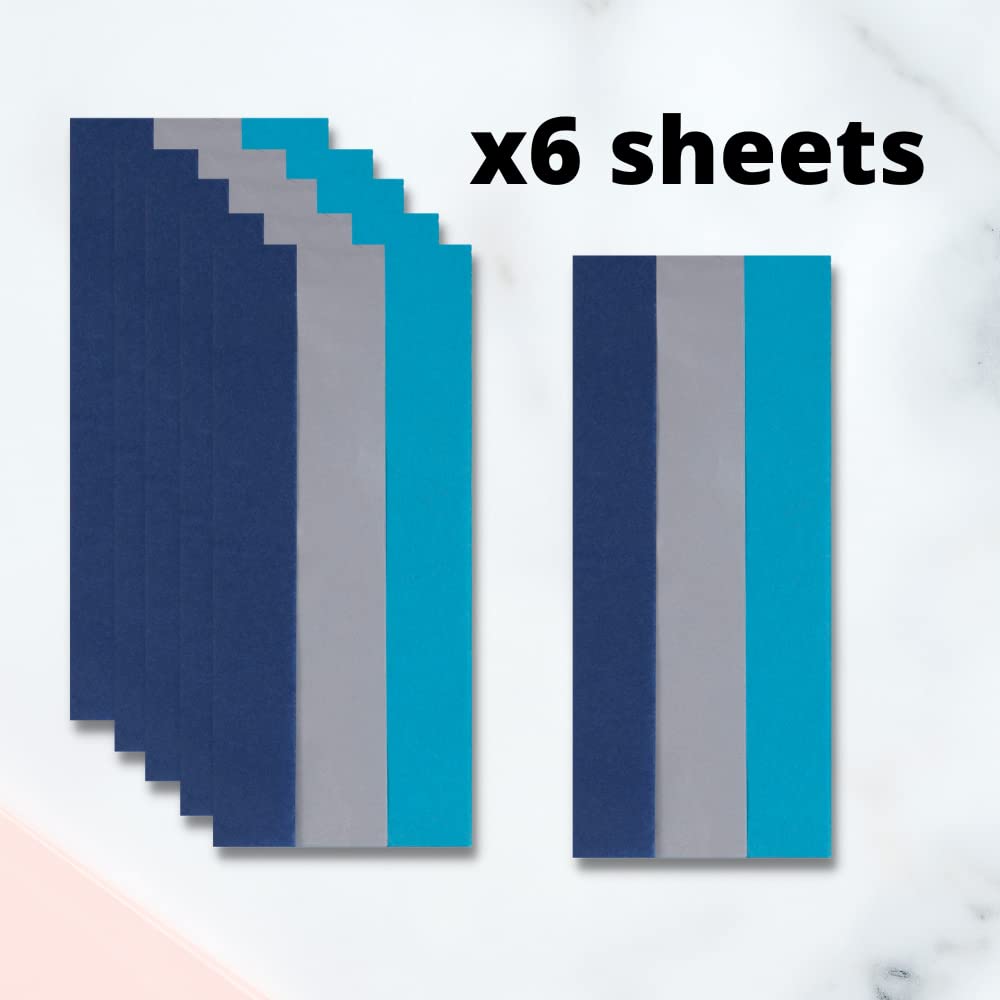 Glick Four Sheets Of Turquoise Tissue Paper, Each Sheet Measures 750mm X 500mm When Open, Tissue Paper Turquoise For Gift Wrapping And Other Arts & Crafts - View #6