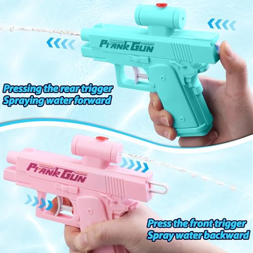 Image of Prank Water Gun, Upgraded Double-Sided Two-Way Squirt Gun for Babies, Kids & Adults, Funny Gag Sprayer for Holi Parties, School, Office, Backyard & Outdoor Summer Fun