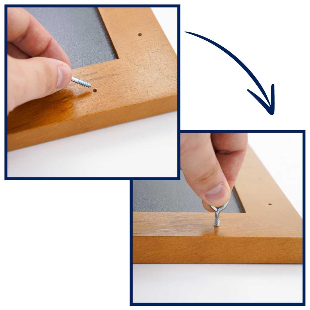 Lavagne con cornice in legno di faggio 60 x 80 cm | Lavagne da appendere in orizzontale o in verticale | Lavagna scrivibile con gessi o pennarelli a gesso liquido per menu o promemoria.