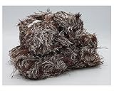 100% Polyester 5 x 100 Gramm Alize Strickgarn mit Fransen, 500 Gramm Plüsch Fransengarn (braun weiß 1365)