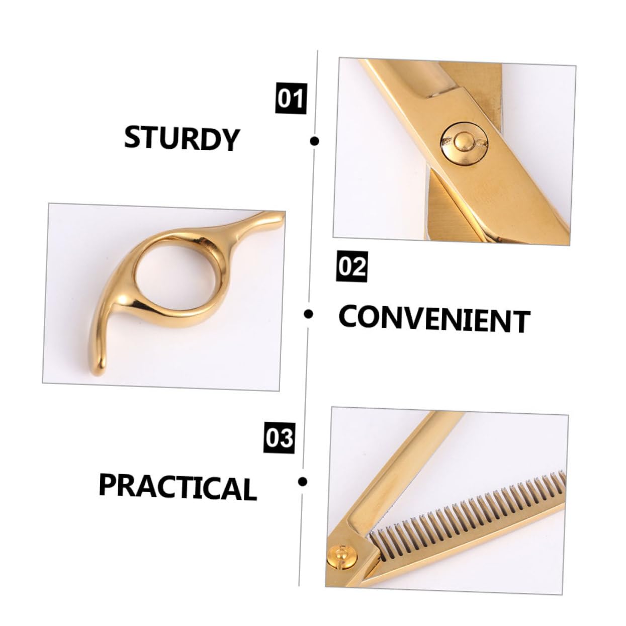 Juego de Tijeras Antióxido para Cortar el Pelo de Acero Inoxidable 6 Pulgadas 2 Piezas para Uso en Barbería y Hogar