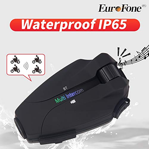 EuroFone COLO-RC Bluetooth Intercom Motorbike Interphone 1KM Motorcycle ...