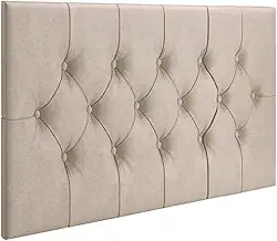 Cabeceira Para Cama Box Solteiro Capitonê 90x56 Decoração (Areia)