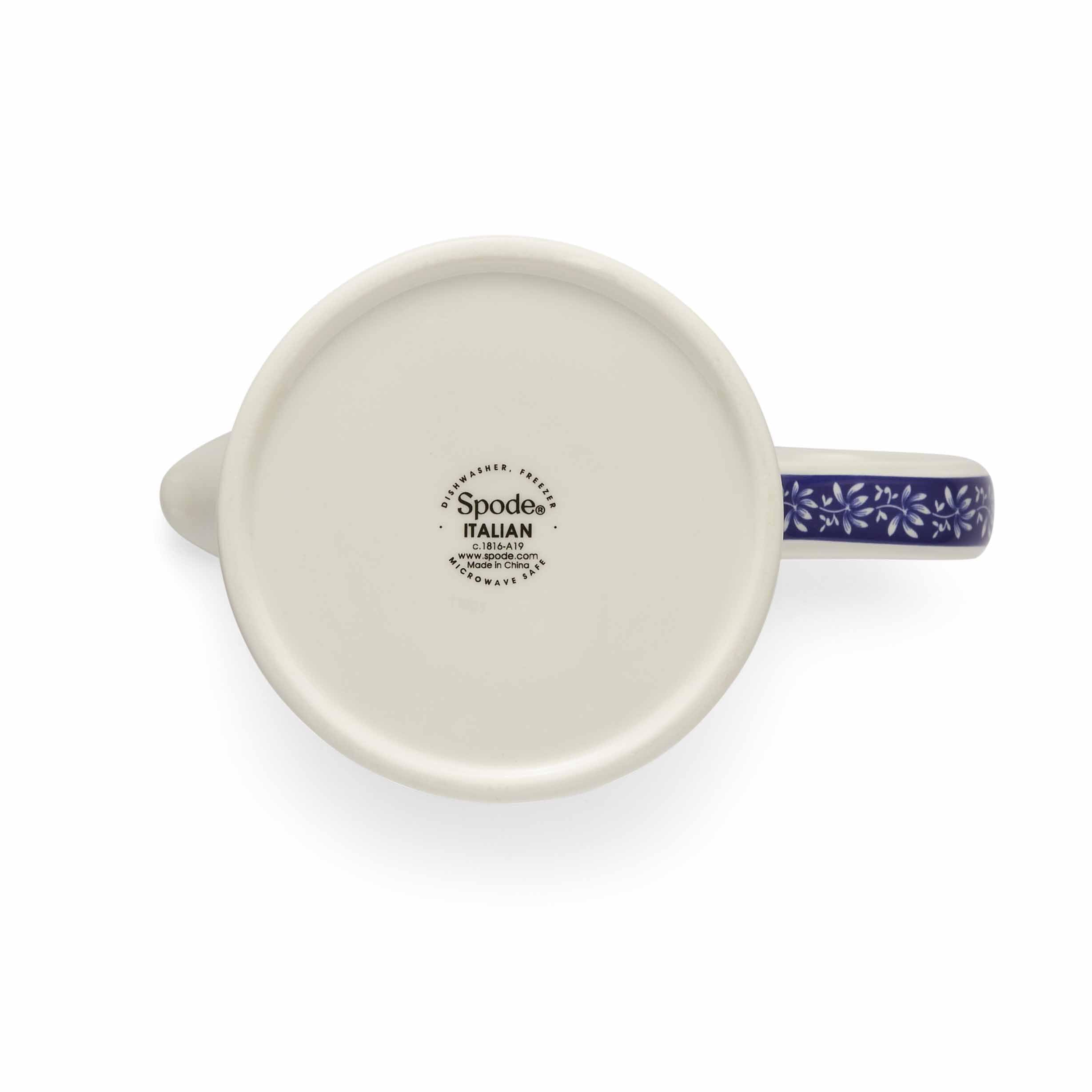Spode Blue Italian French Press | 28-Ounce Capacity | Espresso Coffee and Tea Maker | Porcelain Cafetiere | Stainless Steel Plunger | Dishwasher Safe BlueWhite product thumbnail 6