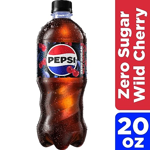 Image of Pepsi Wild Cherry Zero Sugar, 20 Fl Oz Bottle