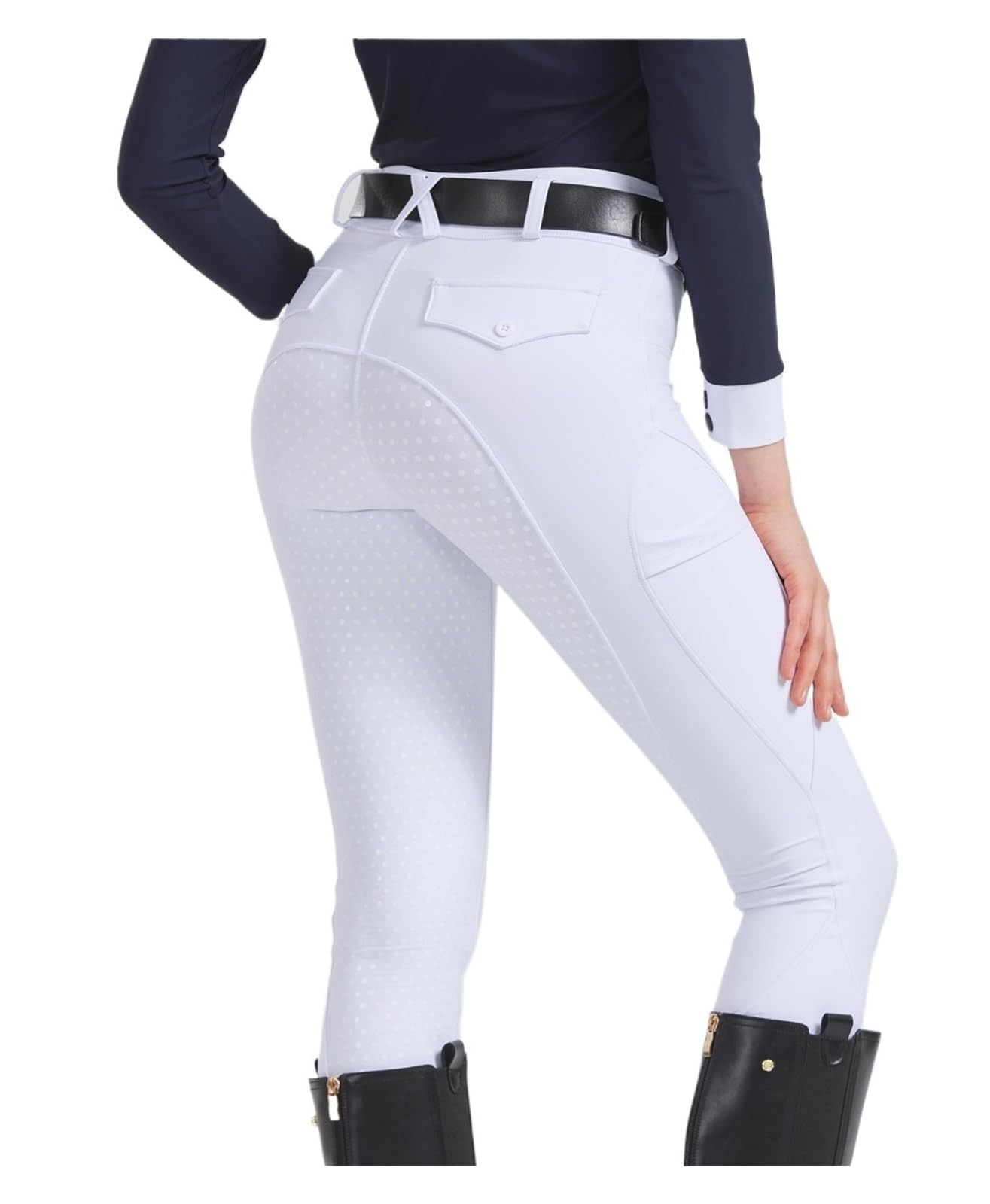 Mallas De EquitacióN Pantalones de equitación silicona antideslizantes, secado rápido y ajustados, for exámenes ecuestres
