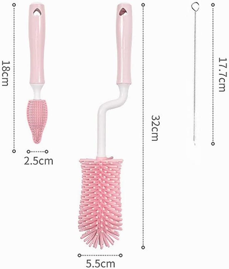Silicone Brush 360 Degree Cleaning Brushes Set Handheld Soft Food Grade Watering