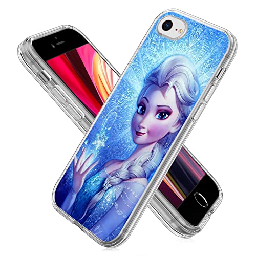 Smaige Frozen Case For Apple Iphone 8 Iphone 7 Iphone Se 2020 Se 2022, Shock-Absorption Bumper Cover, Anti-Scratch Cute Pretty Case For Girls Women (Elsa 1) #TOP1