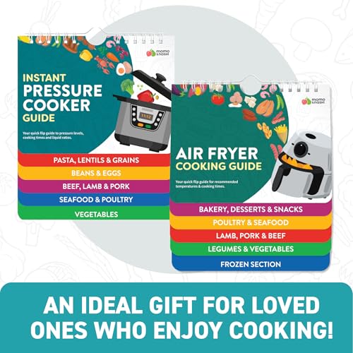 Image of Air Fryer & Instant Pot Magnetic Cooking Guides - 7 inch x 6 inch Each - Set of 2 Instant Pot Air Fryer Accessories Cook Books - Airfryer Kitchen Accessories & Kitchen Gadgets 2026