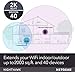 NETGEAR WiFi Mesh Range Extender EX7700 - Coverage up to 2300 sq.ft. and 45 Devices with AC2200 Tri-Band Wireless Signal Booster & Repeater (up to 2200Mbps Speed), Plus Mesh Smart Roaming