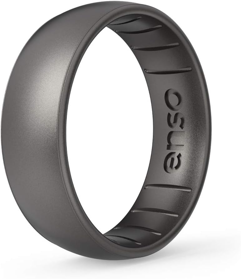 Enso Rings Classic Elements Silicone Ring | Made in The USA | Comfortable, Breathable, and Safe