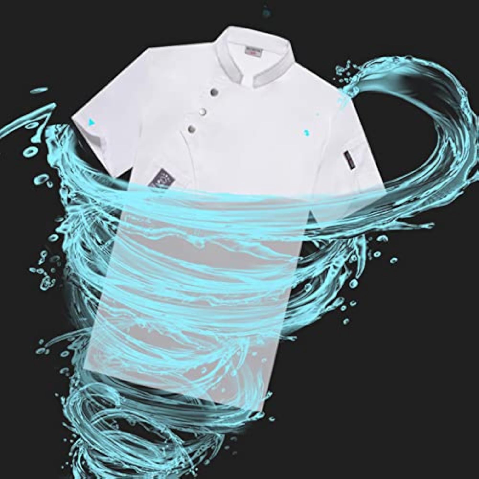 Chef Jacket, Short Sleeve Cooking Clothes