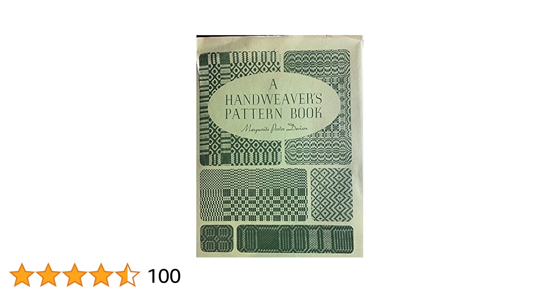 A Handweaver's Pattern Book: Amazon.co.uk: Davison