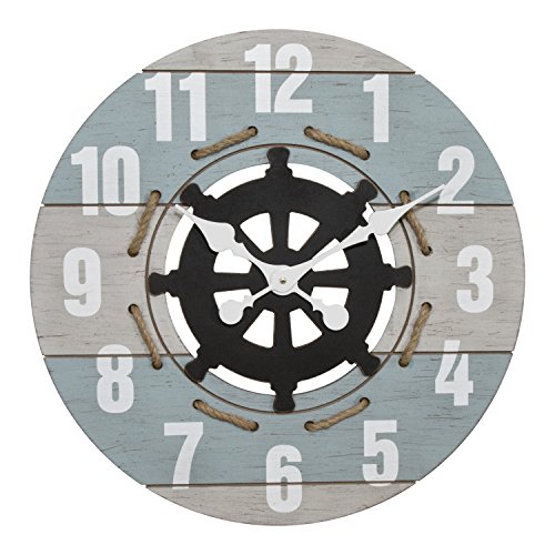 La Crosse Clock Co. 24" Coastal MDF Analog Wall Clock