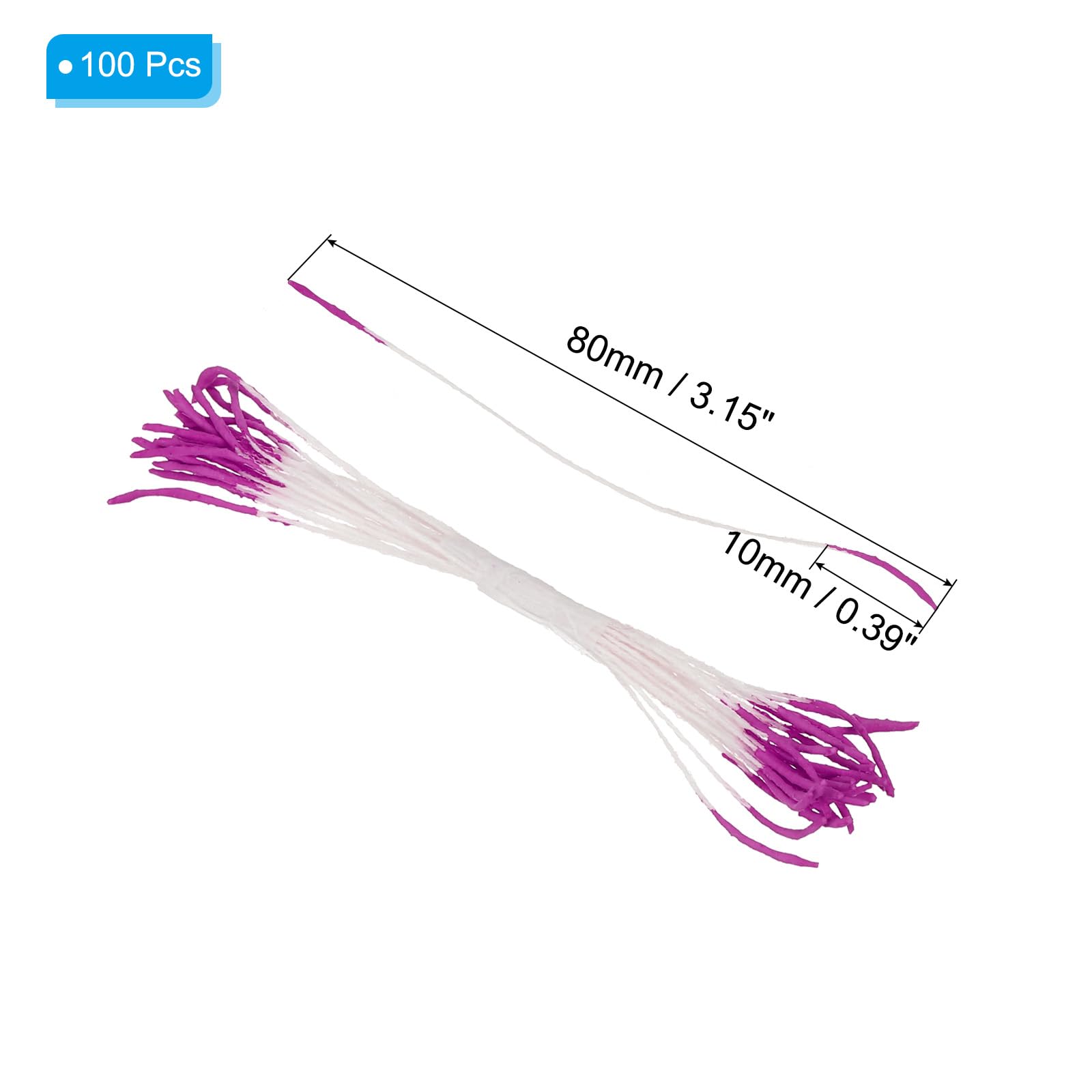 PATIKIL 10mm Double Heads Flower Stamen - Image 2