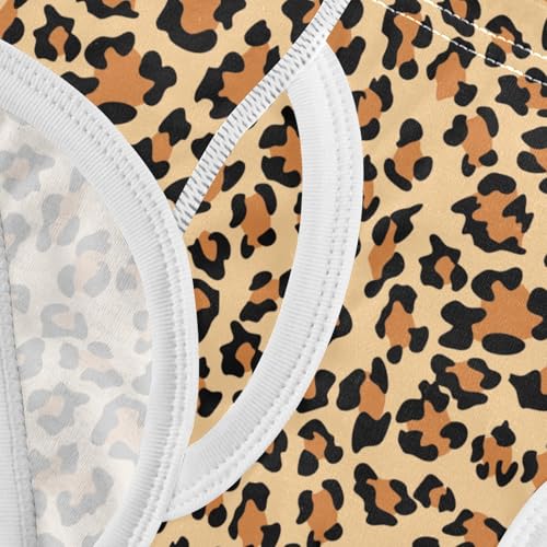 Boys' Underwear Cotton Little Boys Leopard Print Briefs Soft Toddler Underwear 2T-8Y 5