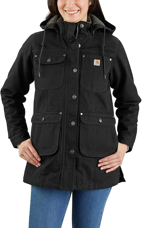 Abrigo Carhartt Loose Fit Washed Duck para mujer