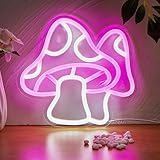 Chi-buy Mushroom LED Neon Sign, Cute Neon Signs For Wall Decor, Neon Lights Sign Powered By 5V USB,Used For Party, Wedding, Birthday, Bedroom, Living Room, Office, Boys Girls Room