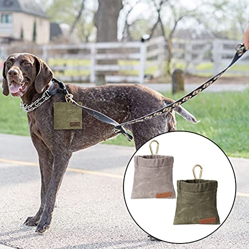 CEXUN Hunde Futterbeutel,Dummy Hundetraining,Leckerlibeutel für Hunde, Futterbeutel Hundetraining,Aportierbeutel Hund,Apportierbeutel für Hunde,Leckerlibeutel für Hunde mit Karabiner-Grün