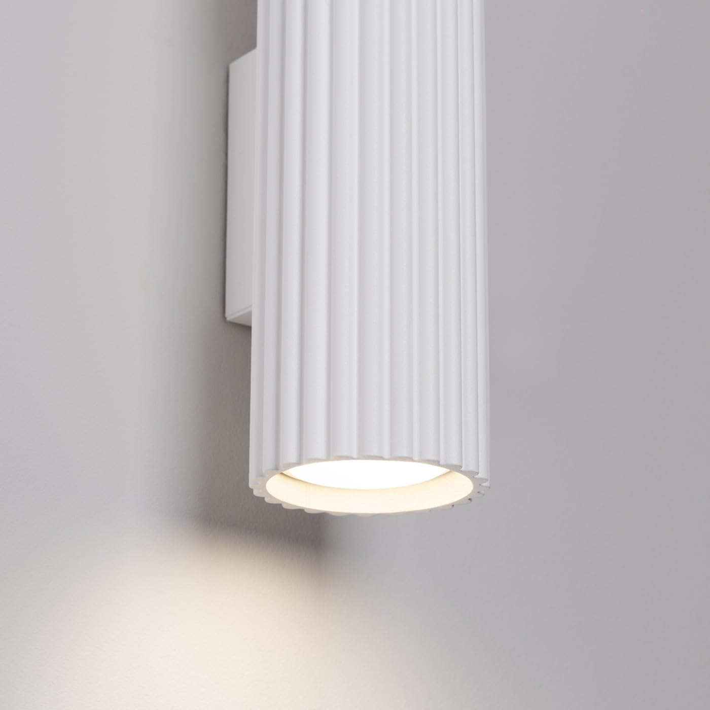 Sollux Lighting Lampada Da Parete Applique Da Parete In Alluminio 1 Paralume 6,5 x 8,5 x 20 cm Karbon Bianco