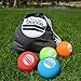 GoSports Soft Bocce Set Includes 8 Weighted Balls, Pallino and Case, Play Indoors or Outdoors