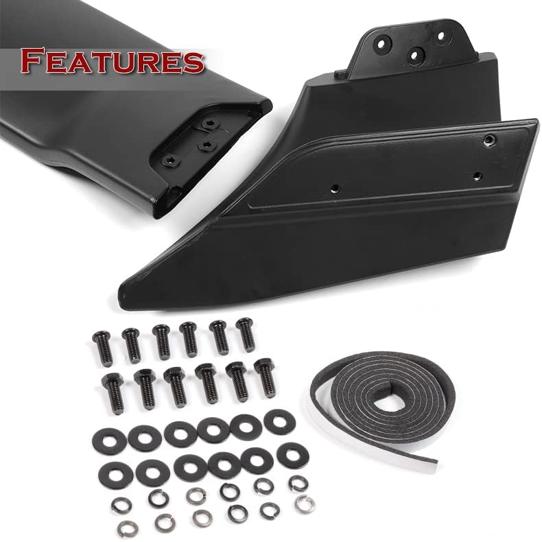 Miniatura 3 de HYPERSPEED - Kit de tapa de alerón trasero para maletero trasero, sin pintar, color negro mate, ABS, apto para Mazda 3 Mazda3 Sedán 2019, 2020,
