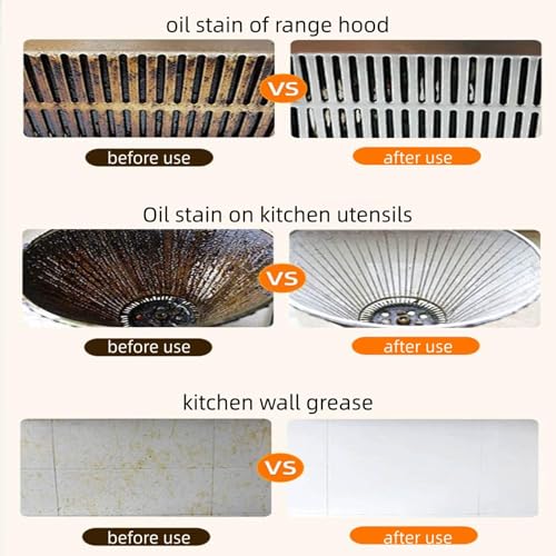 Multi-Purpose Cleane- Effective Multi-Purpose Cleaner with Spray Nozzle Spray & Towel for Kitchen, Household, Oven, Stove, Range Hood, Sink, Gihen Heavy Oil Cleane