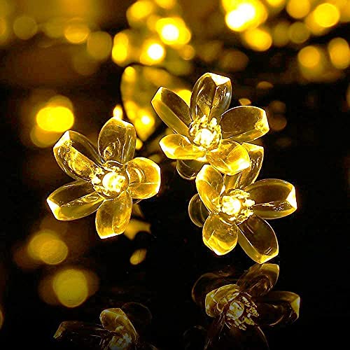 Image of K D Flower Lights for Home Decoration - 4m, 14LED Diwali Lights for Decoration for Home, Warm White Light for Indoor Outdoor Decor, String Light for Decorations, Floral Light