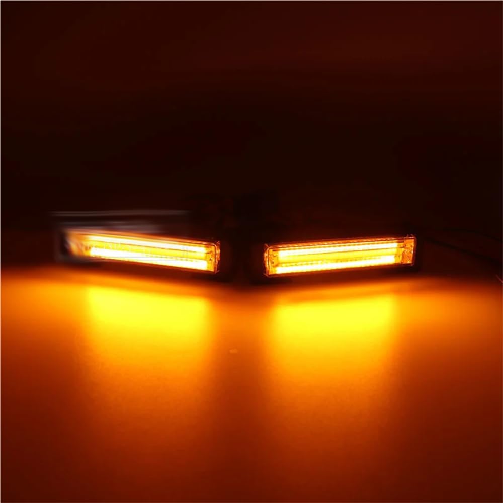 2 Pz Auto Griglia Anteriore Stroboscopica Lightbar 12V 24V Camion dei Vigili del Fuoco Luci di Emergenza Lampeggiante Luci di Avvertimento per Camion dei Vigili del Fuoco Polizia Flash Light,Rosso