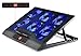 skgames podstawka pod laptopa do komputera przenośnego, 10-17 cali, 6 wentylatorów LED, sterowanie wentylatorem LCD, 7-stopniowa regulacja wysokości, kolor niebieski