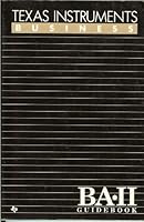 Texas Instruments Business Ba-II Executive Business Analyst Handbook B003X67UFG Book Cover