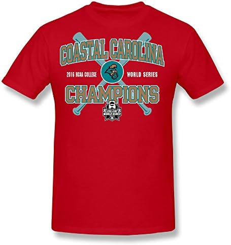 Guiwan Men's Coastal Carolina Chanticleers 2016 Men's Baseball College World Series National Champions T-shirt