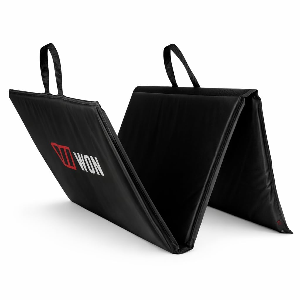 Colchonete Dobrável Alta Densidade D80, 117x50x2cm, Preto, Tapete de Ginástica para