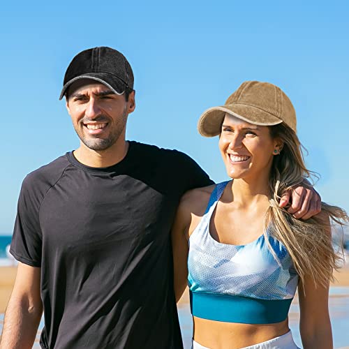 Image of Baseball Cap Unisex Vintage Washed Distressed Cap,Retro Adjustable Dad Hats,Baseball Hat for Men Women