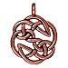 Copper Plated Pewter Celtic Open Knot Pendant Charm 30mm (1)