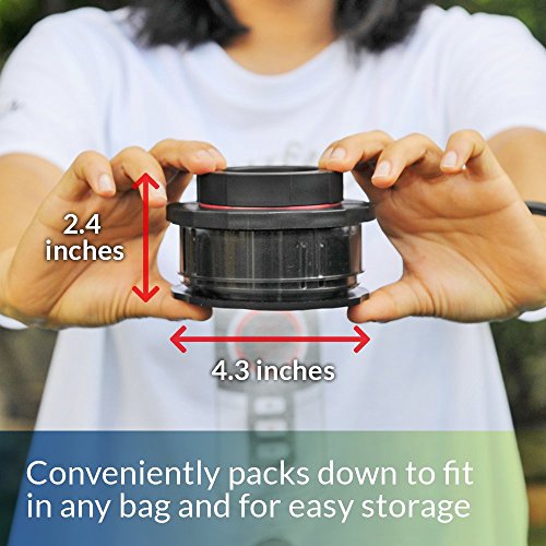 Image of Cafflano Kompact Portable Coffee Maker - Black - Tra el Hot and Cold Coffee Brewer French Press Pour O er - Tra el Coffee Pot Cup
