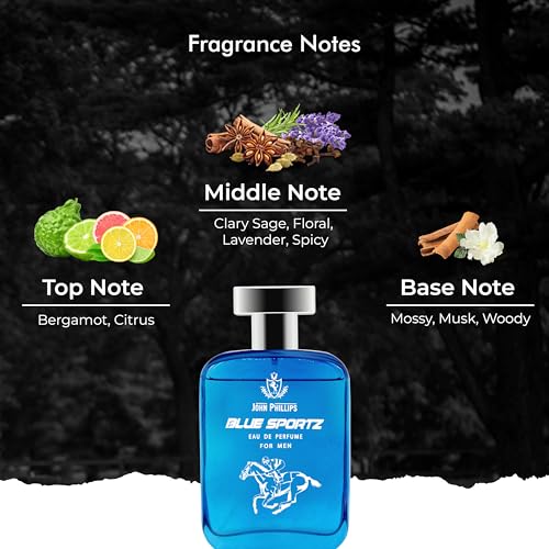 Image of John Phillips Water Drops & Blue Sportz | Daily Casual | Eau De French Perfume | - Unisex Perfume For Men & Women