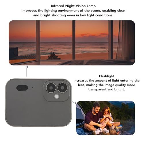 Cámara Digital 4K 64MP Zoom 16X Pantalla Táctil 3 Pulg. miniatura 6