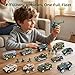 3 otters 62PCS Die-cast Military Vehicles Playsets,Army Toy Vehicle Models Alloy Metal Vehicle with Army Men, Truck Tank Helicopter Toys Military Combat Toys for Boy Girl Kid Birthday Gift Party Favor